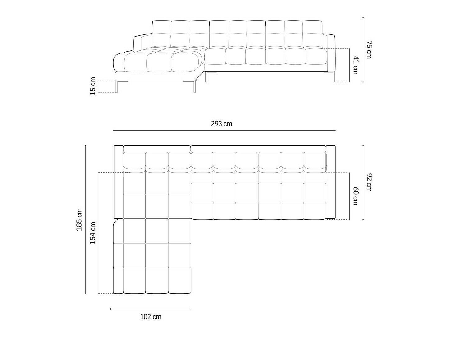 Ecksofa Lormelo 103 (Links)