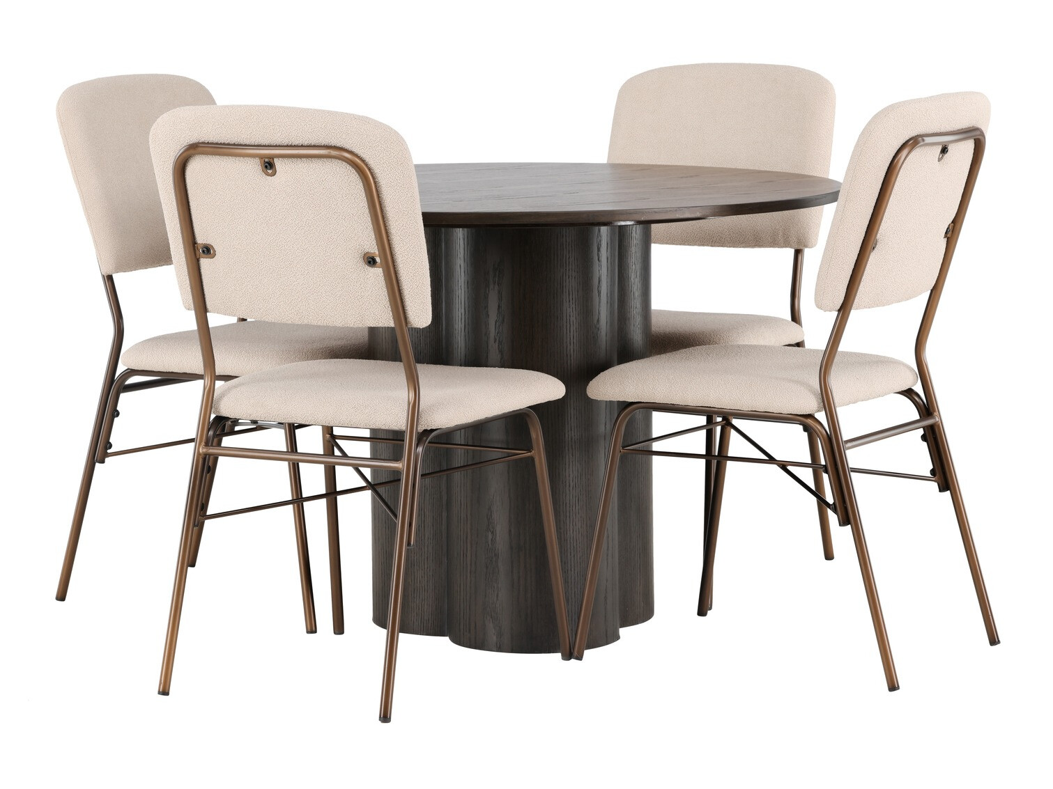 Essgruppe Dallas 4606 (Nussholzoptik dunkel)