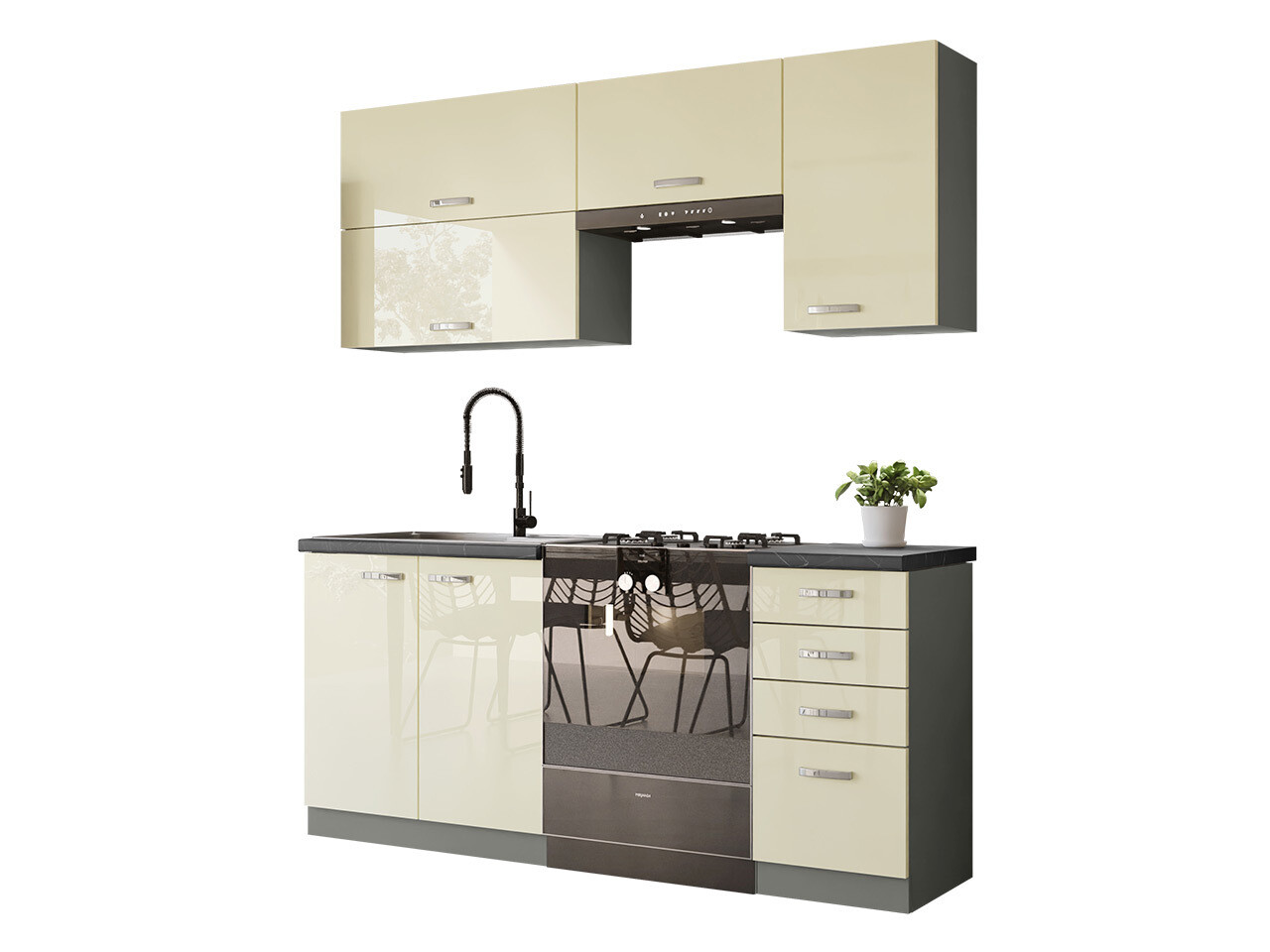 Modulares Küchenset Multi Cream 125