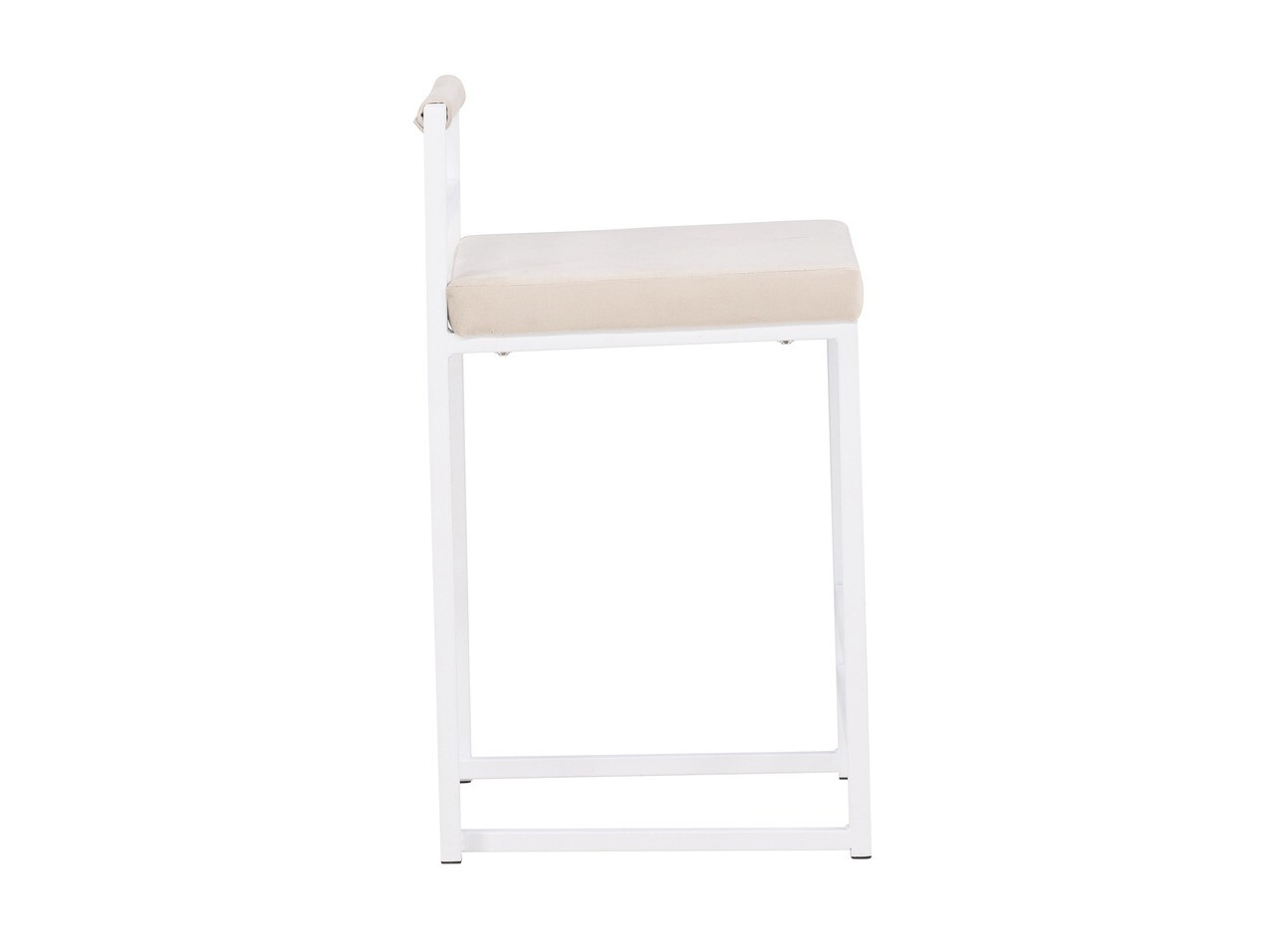 Barstuhl Dallas 4519 (Weiß + Beige)