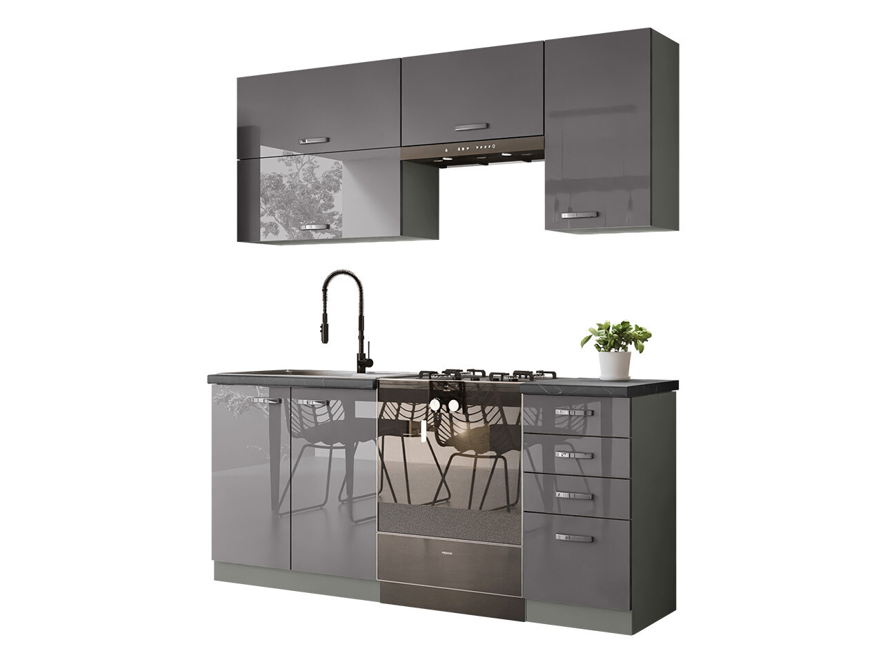 Modulares Küchenset Multi Grey 125