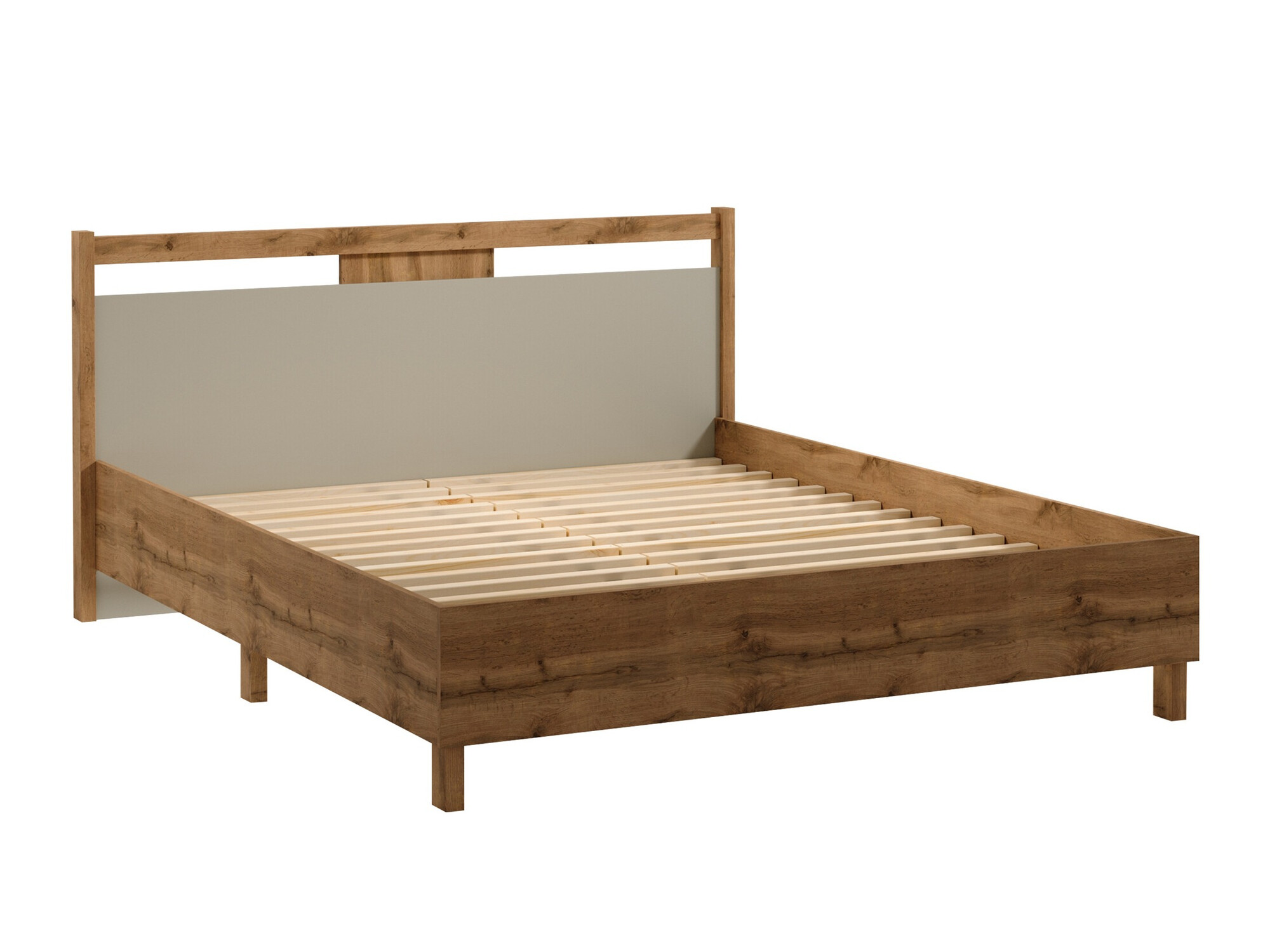Bett Venmelu 106 (Wotan Eiche + Beige)