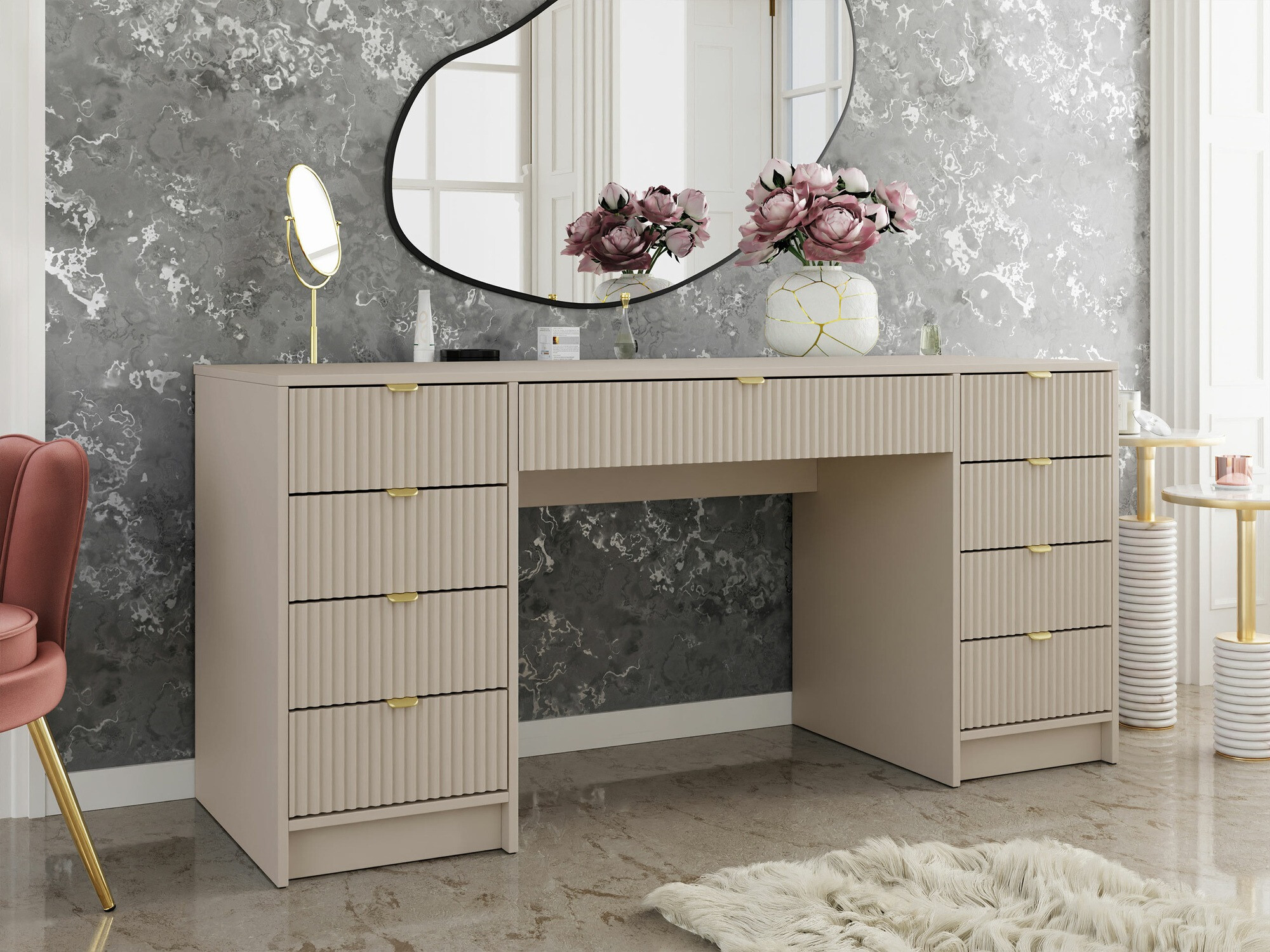 Bürotisch Comfivo Larmire 110 (Beige)