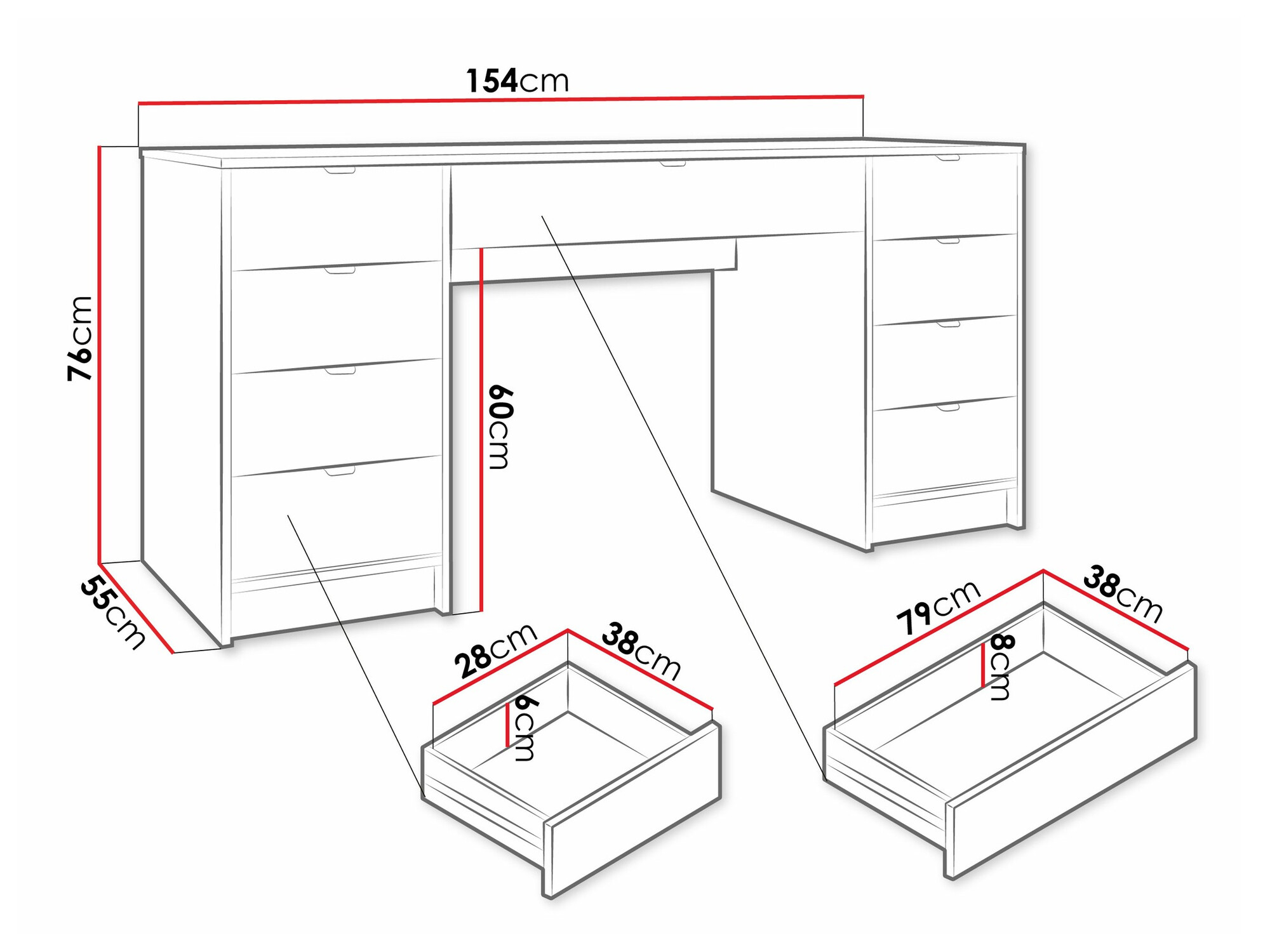 Bürotisch Comfivo Larmire 110 (Beige)