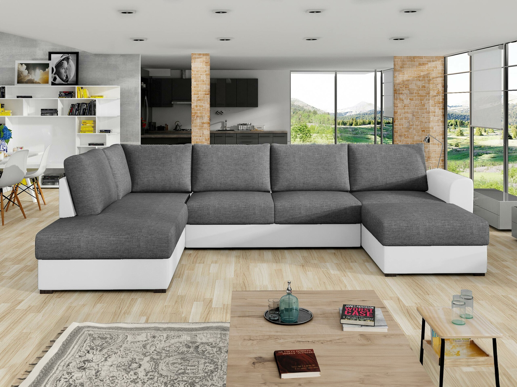 Ecksofa Comfivo Flumen (Soft 017 + Lux 06)