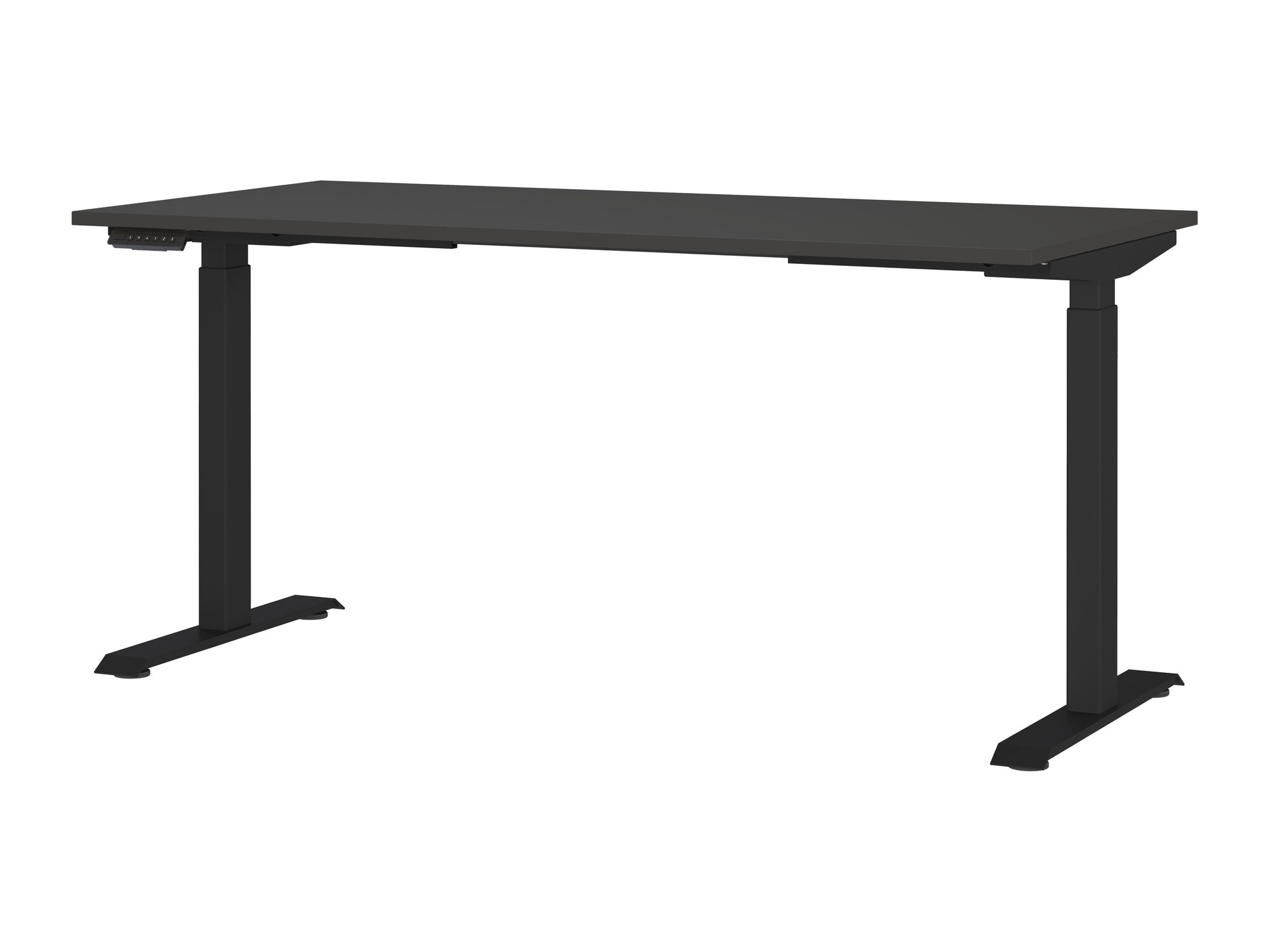 Höhenverstellbarer Schreibtisch Vesbeno 106 (Graphit + Schwarz)