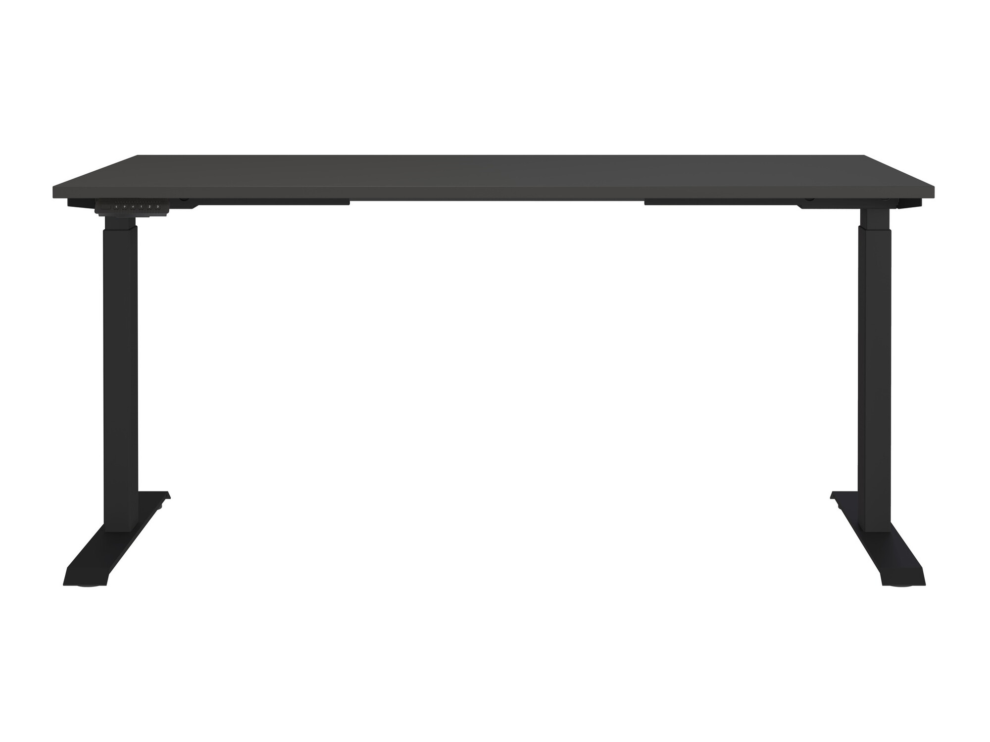 Höhenverstellbarer Schreibtisch Vesbeno 106 (Graphit + Schwarz)