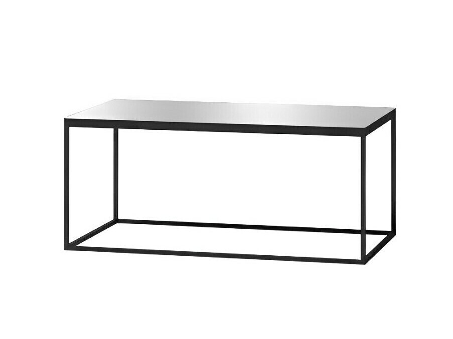 Couchtisch Fervese 115 (Schwarz + Glanzgrau)