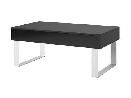 Couchtisch Tivdalu 138 (Schwarz + Schwarz glänzend)