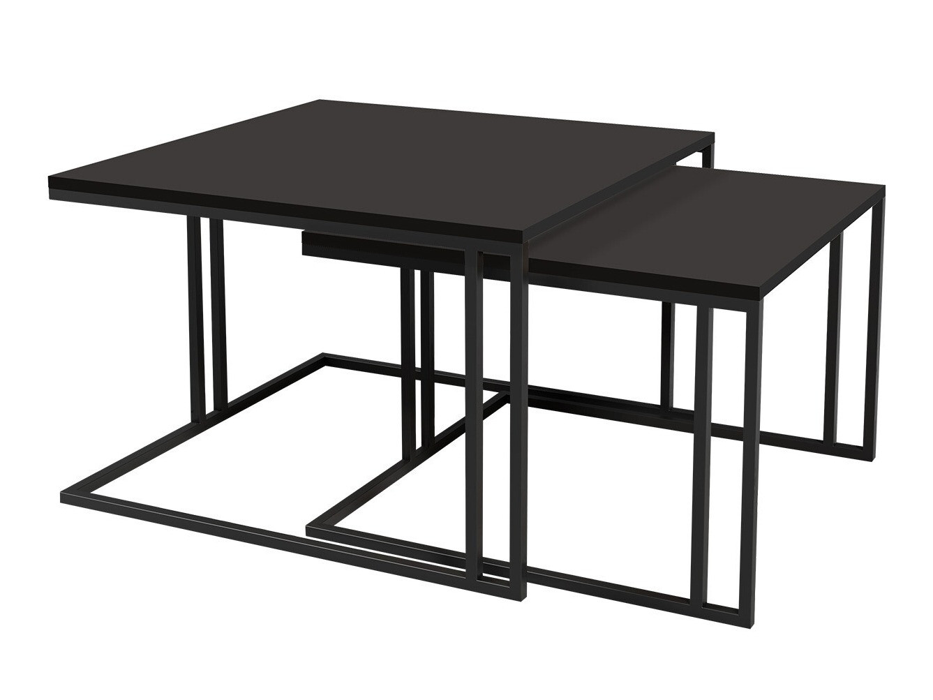 Couchtischset Oswego 110 (Schwarz)