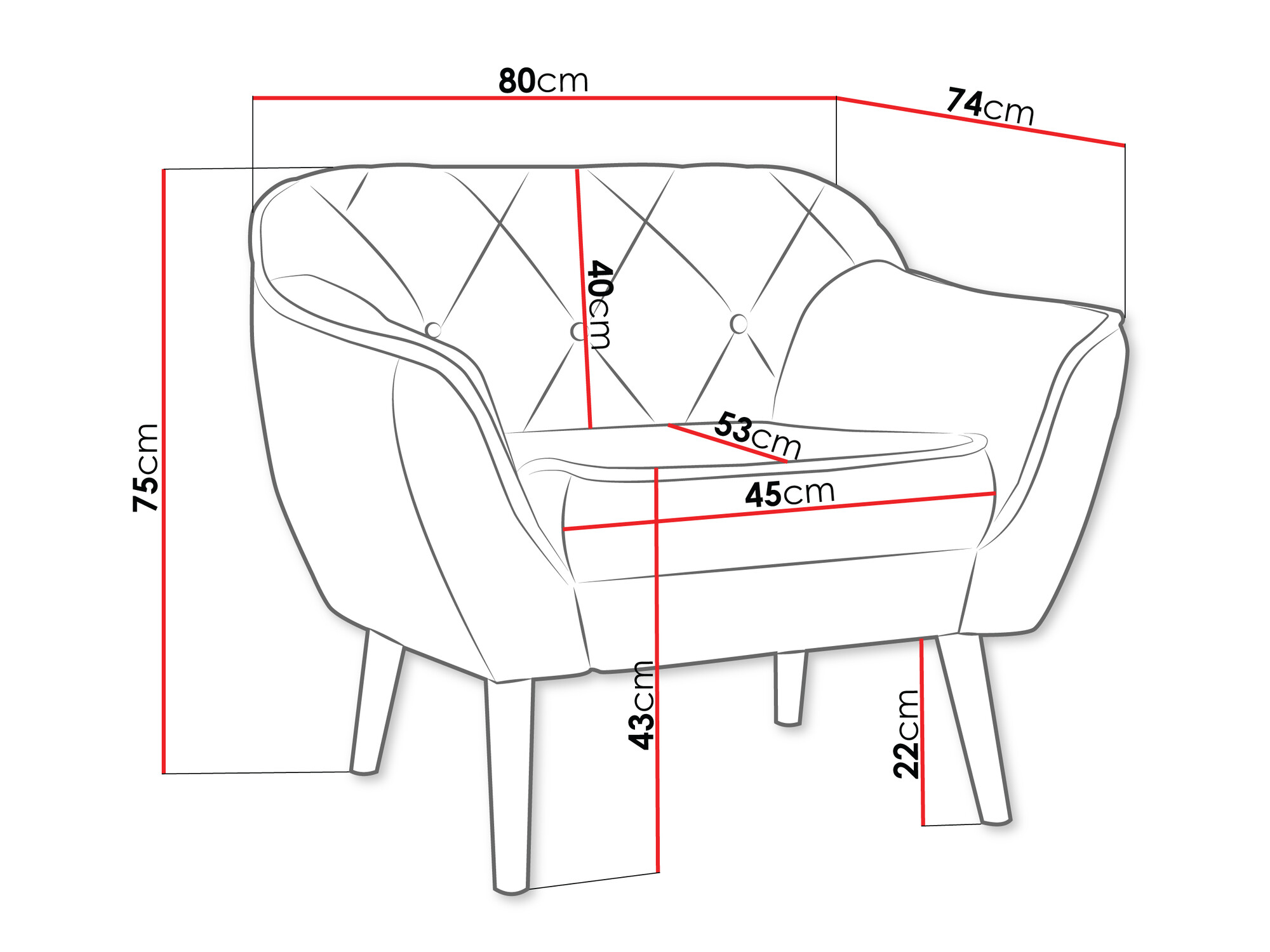 Sessel Glenview 108 (Paros 05)