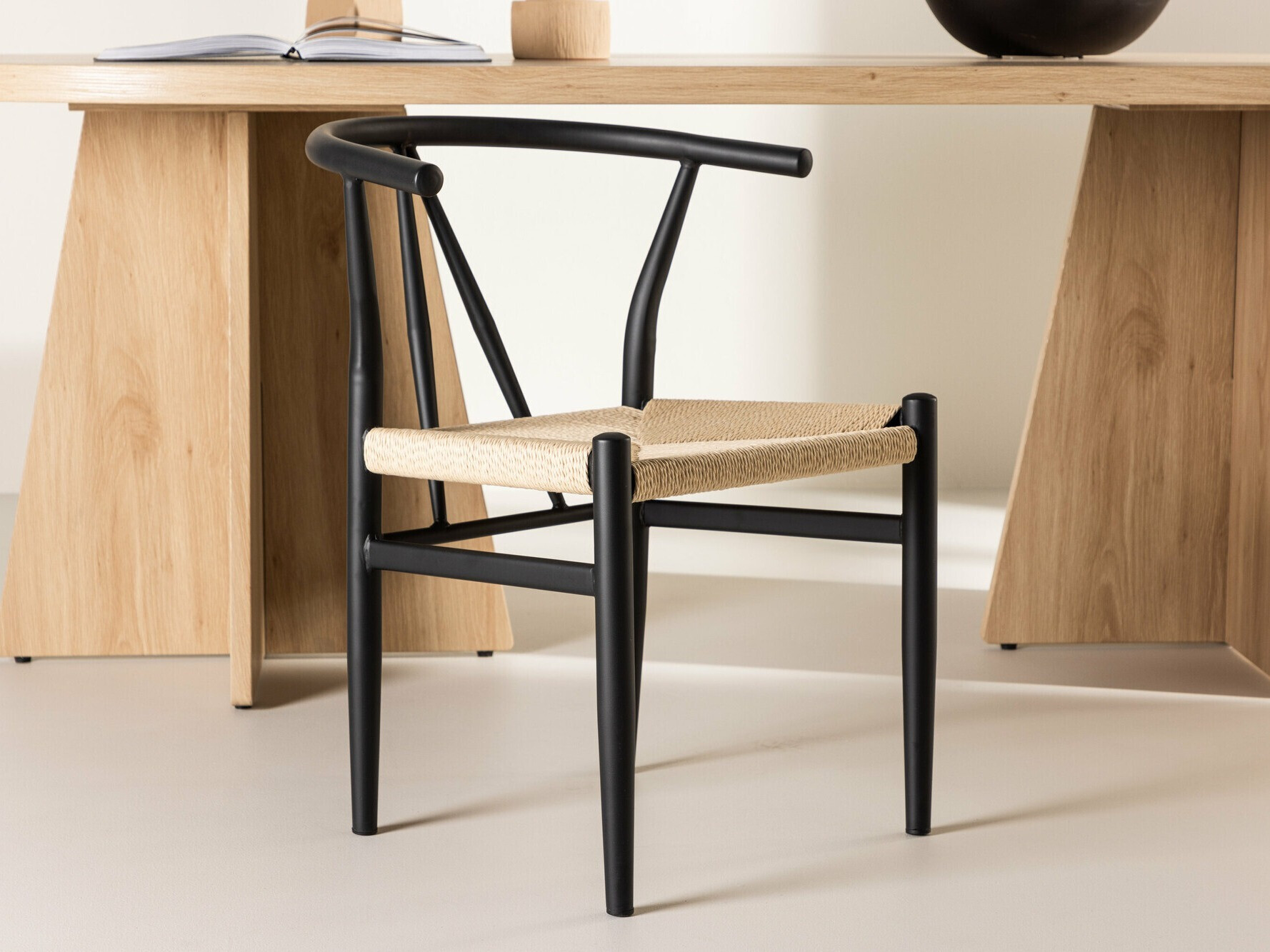 Stuhl Dallas 4525 (Schwarz + Beige)