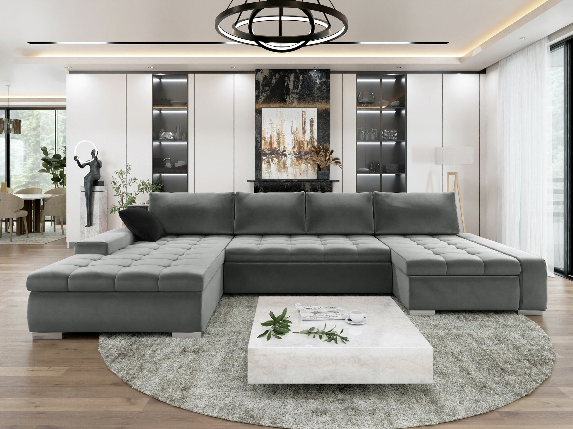 Ecksofa Comfivo 106 (Magic Velvet 2217 + Magic Velvet 2219)