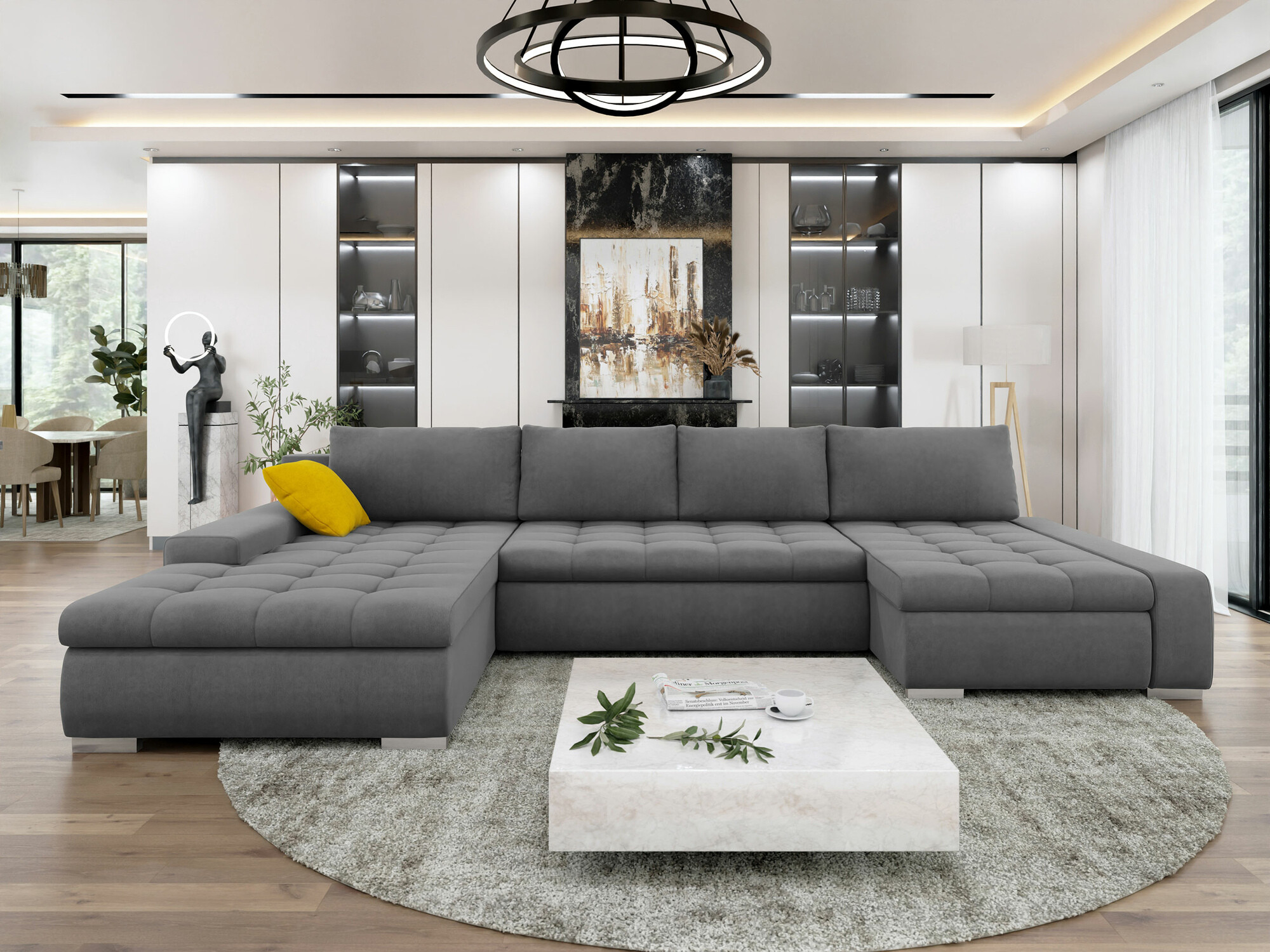 Ecksofa Comfivo 106 (Uttario Velvet 2971 + Uttario Velvet 2959)