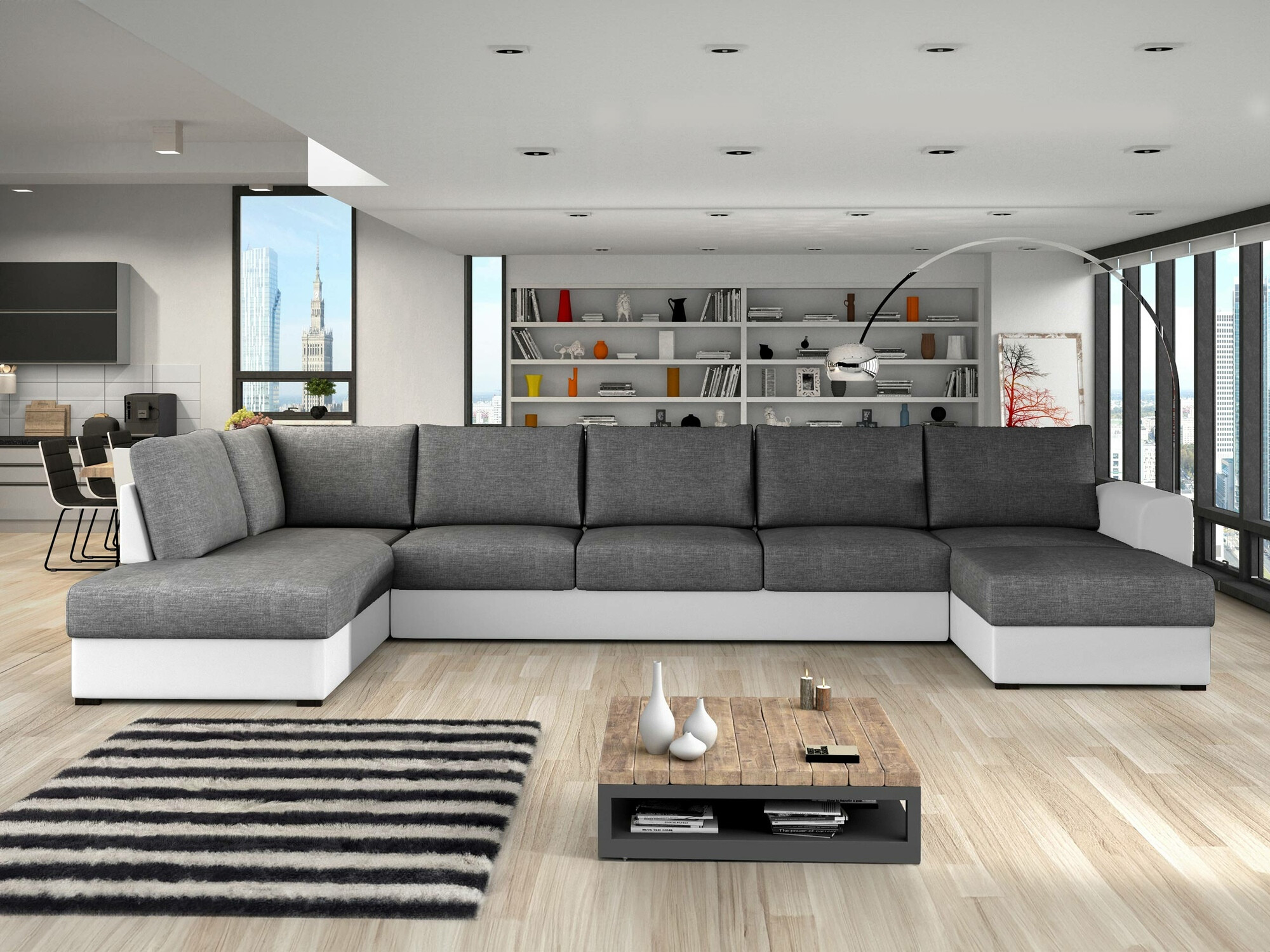Ecksofa Comfivo 191 (Soft 017 + Lux 06)