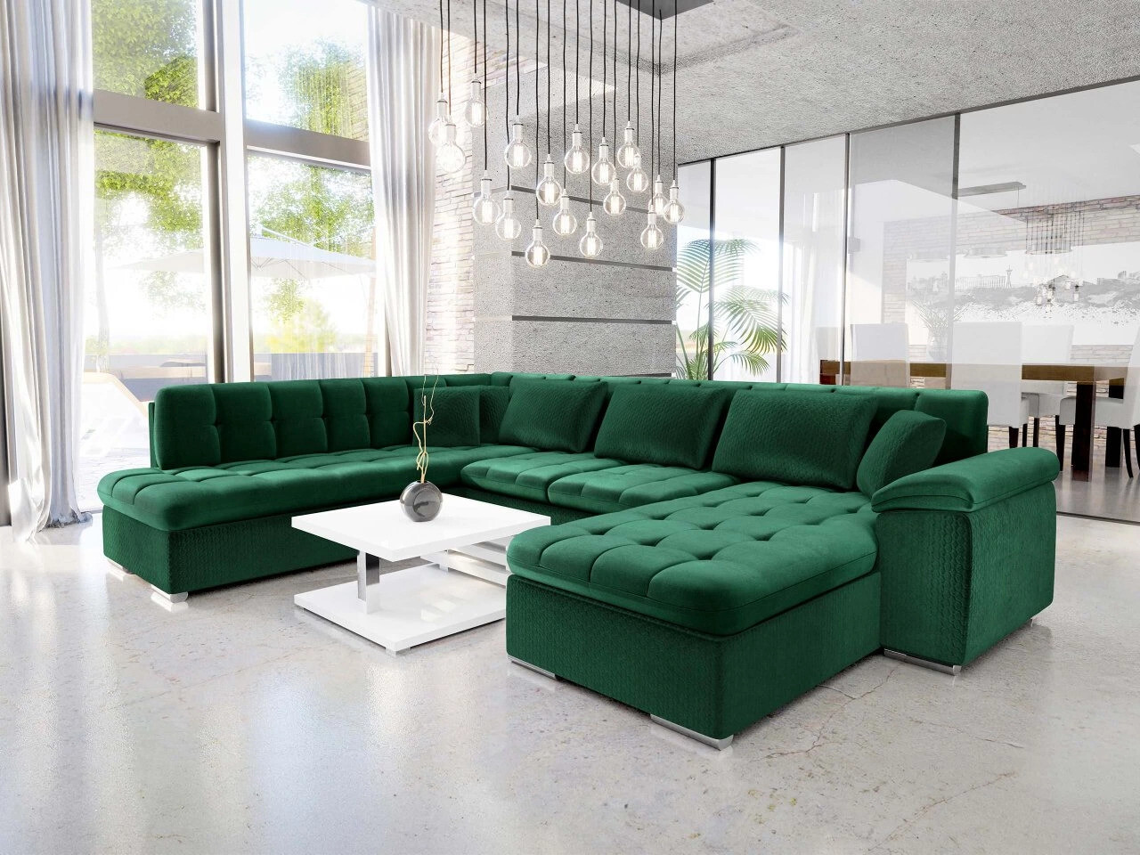 Ecksofa Comfivo Gemma V (Magic Velvet 2225-151 + Venus Velvet 2941)