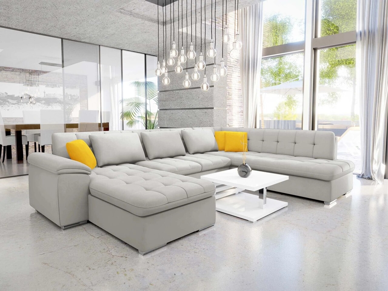 Ecksofa Comfivo Gemma V (Venus Velvet 2921 + Venus Velvet 2916)