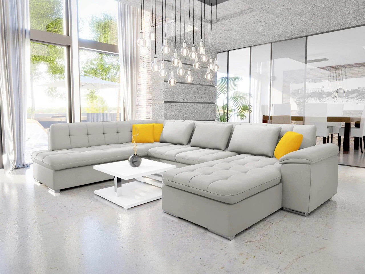 Ecksofa Comfivo Gemma V (Venus Velvet 2921 + Venus Velvet 2916)