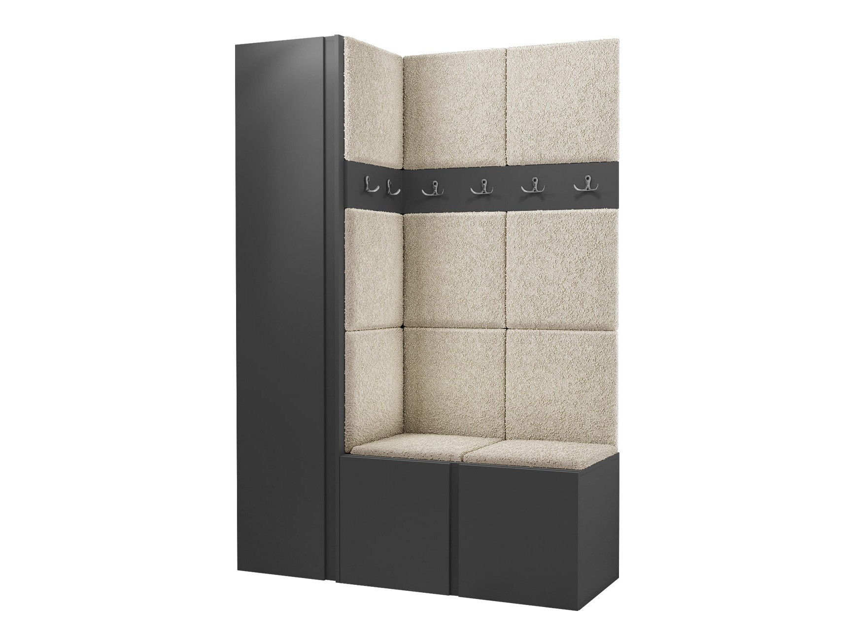 Flurgarnitur Pinis IX (Graphit)