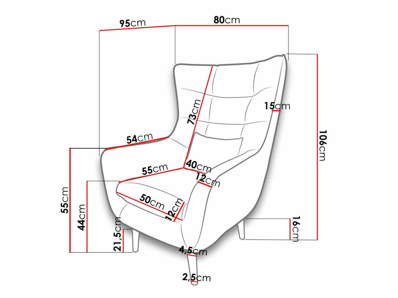 Sessel Comfivo Ulmus (Alfa 01)