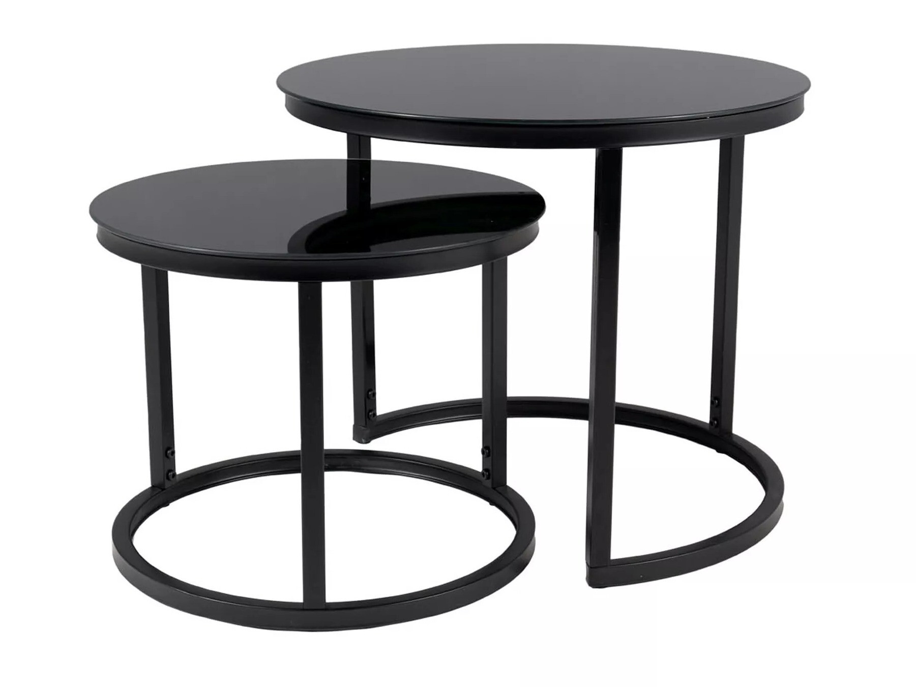 Beistelltische-Set Detroit 495 (Schwarz)