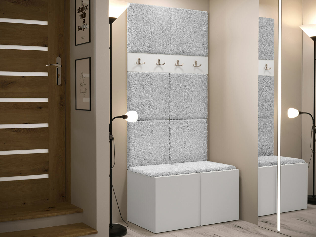 Flurgarnitur Hartford 267 (Weiß)