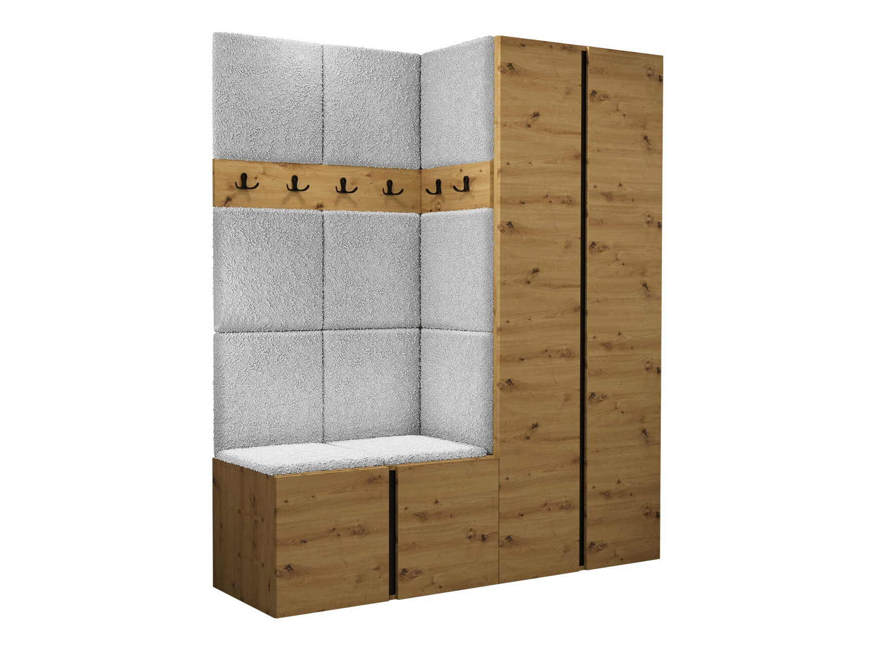 Flurgarnitur Pinis III (Artisan Eichenholzoptik)