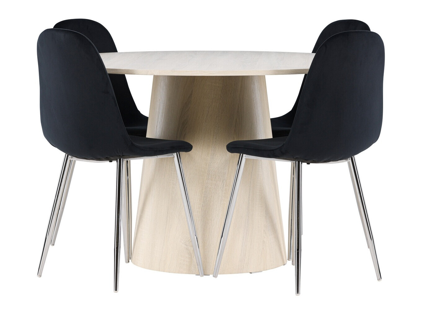 Essgruppe Dallas 4556 (Schwarz + Silber)