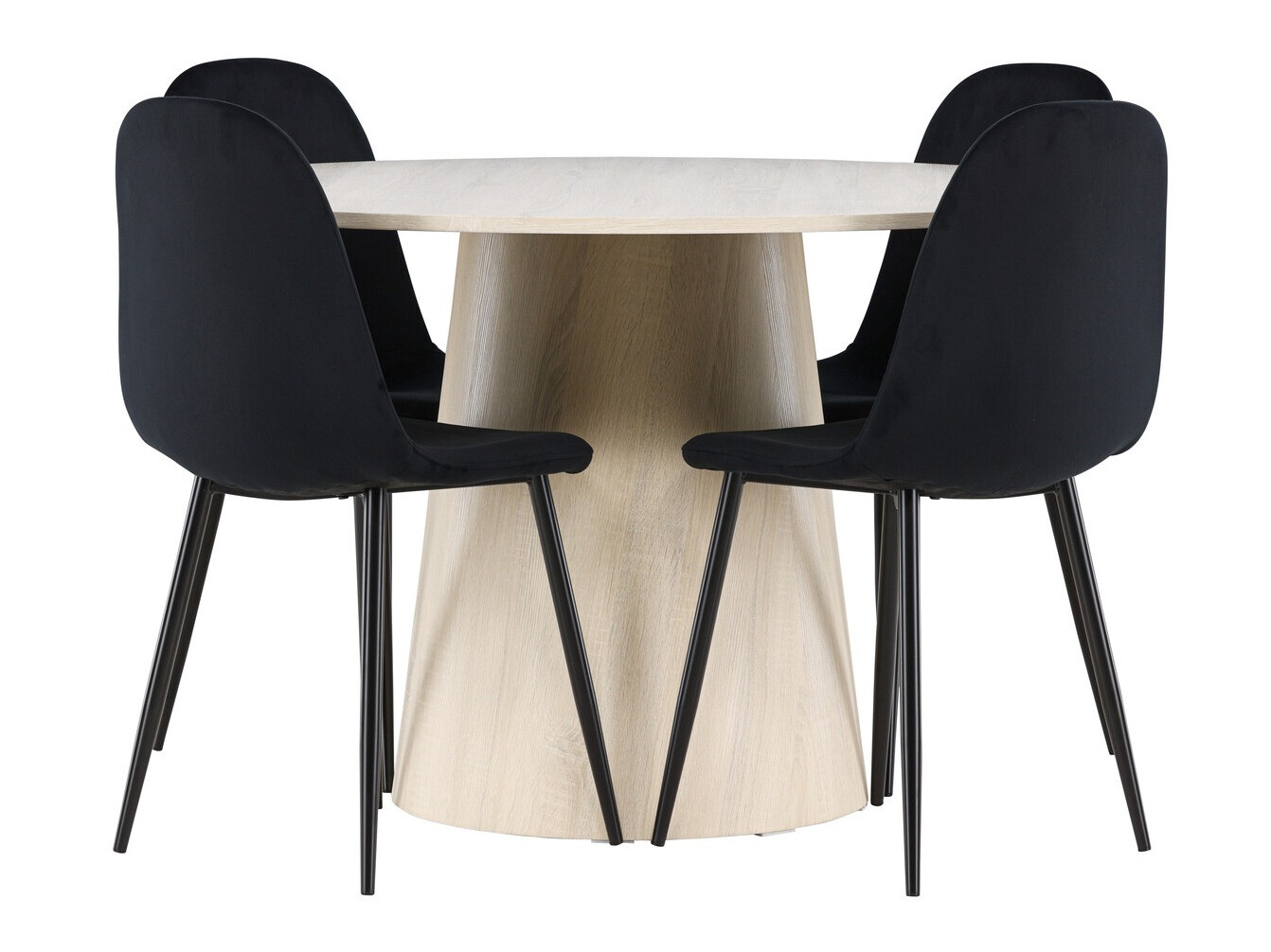 Essgruppe Dallas 4556 (Schwarz)