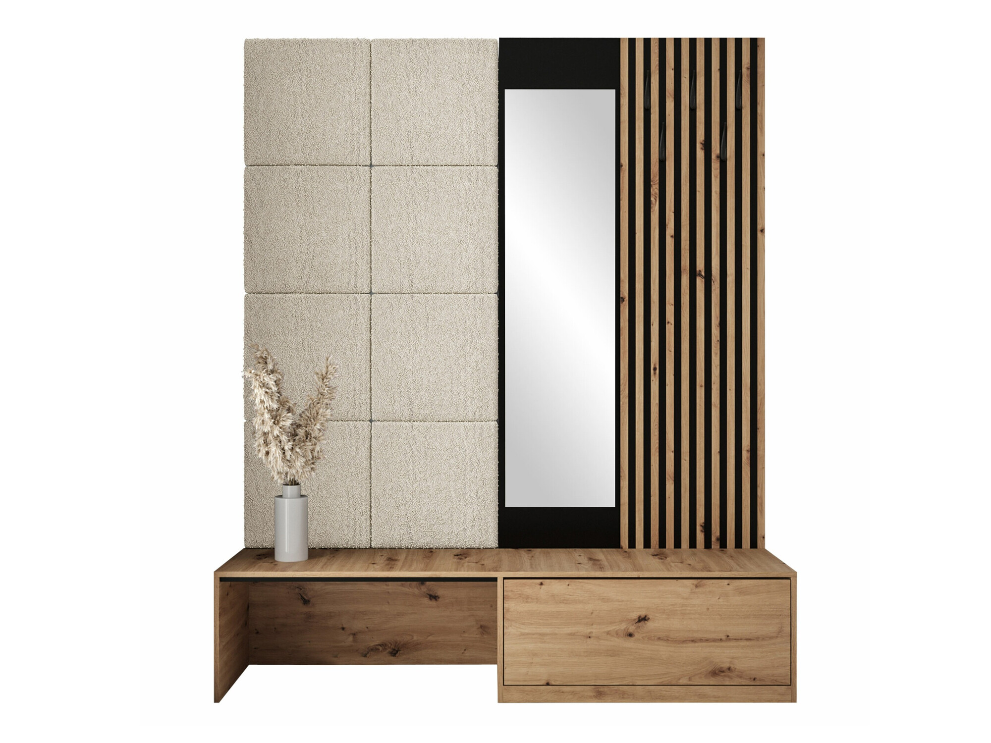 Flurgarnitur Fabor (Artisan Eichenholzoptik + Abriamo 03)