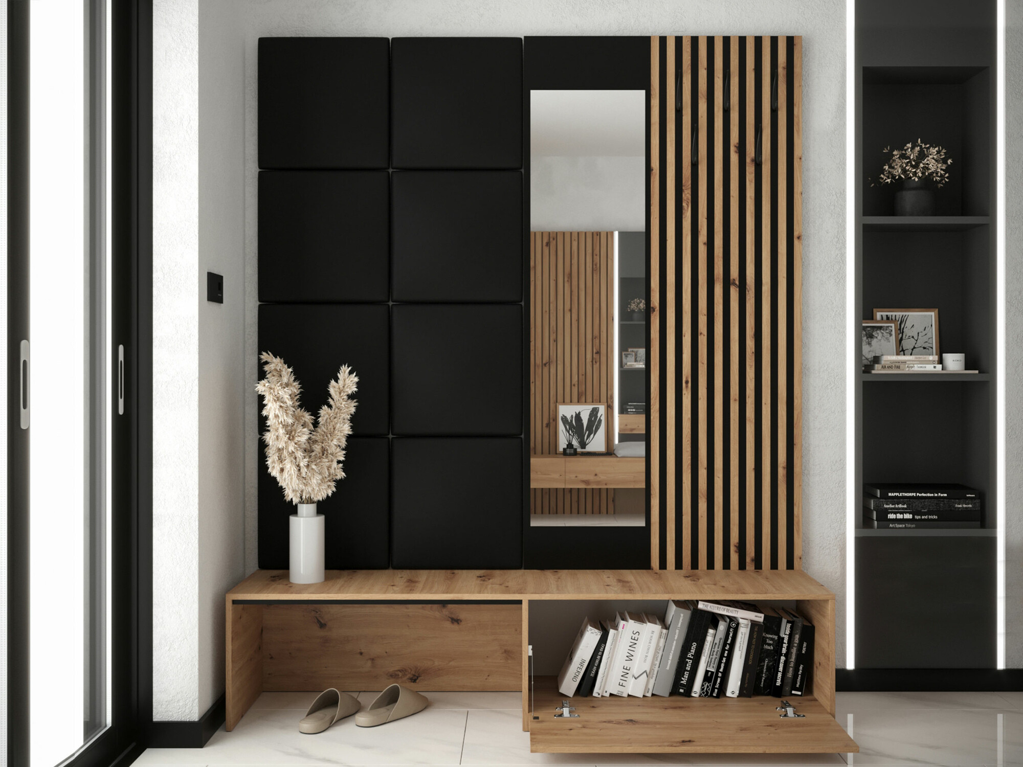 Flurgarnitur Fabor (Artisan Eichenholzoptik + Abriamo 03)