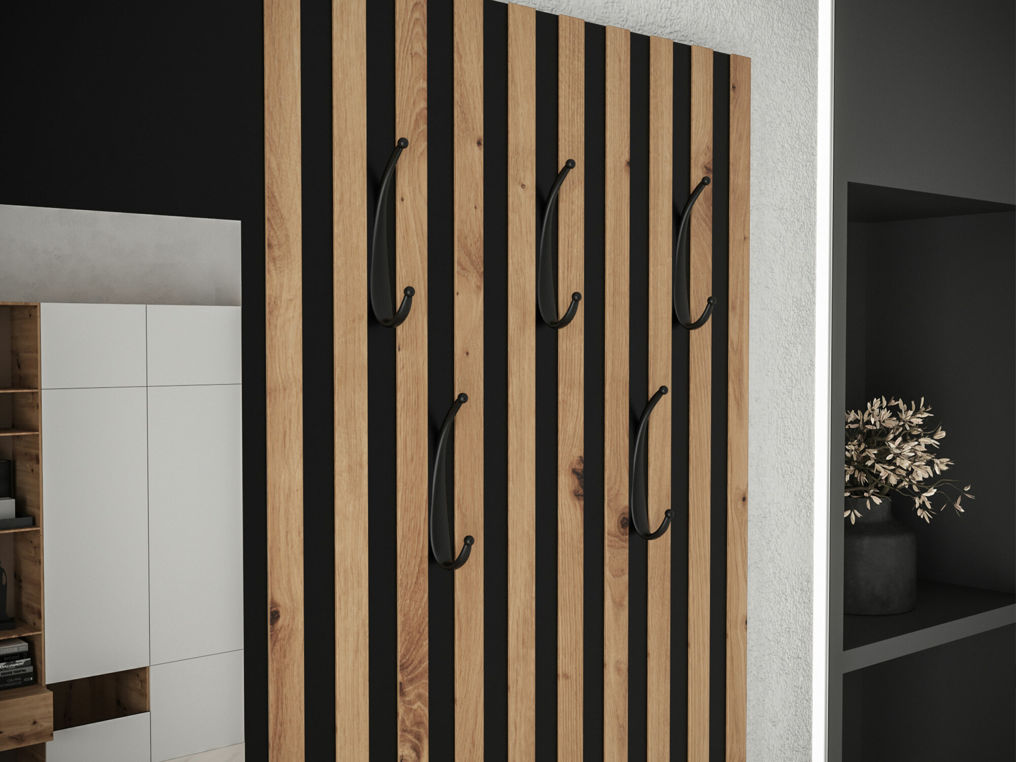 Flurgarnitur Fabor (Artisan Eichenholzoptik + Abriamo 03)