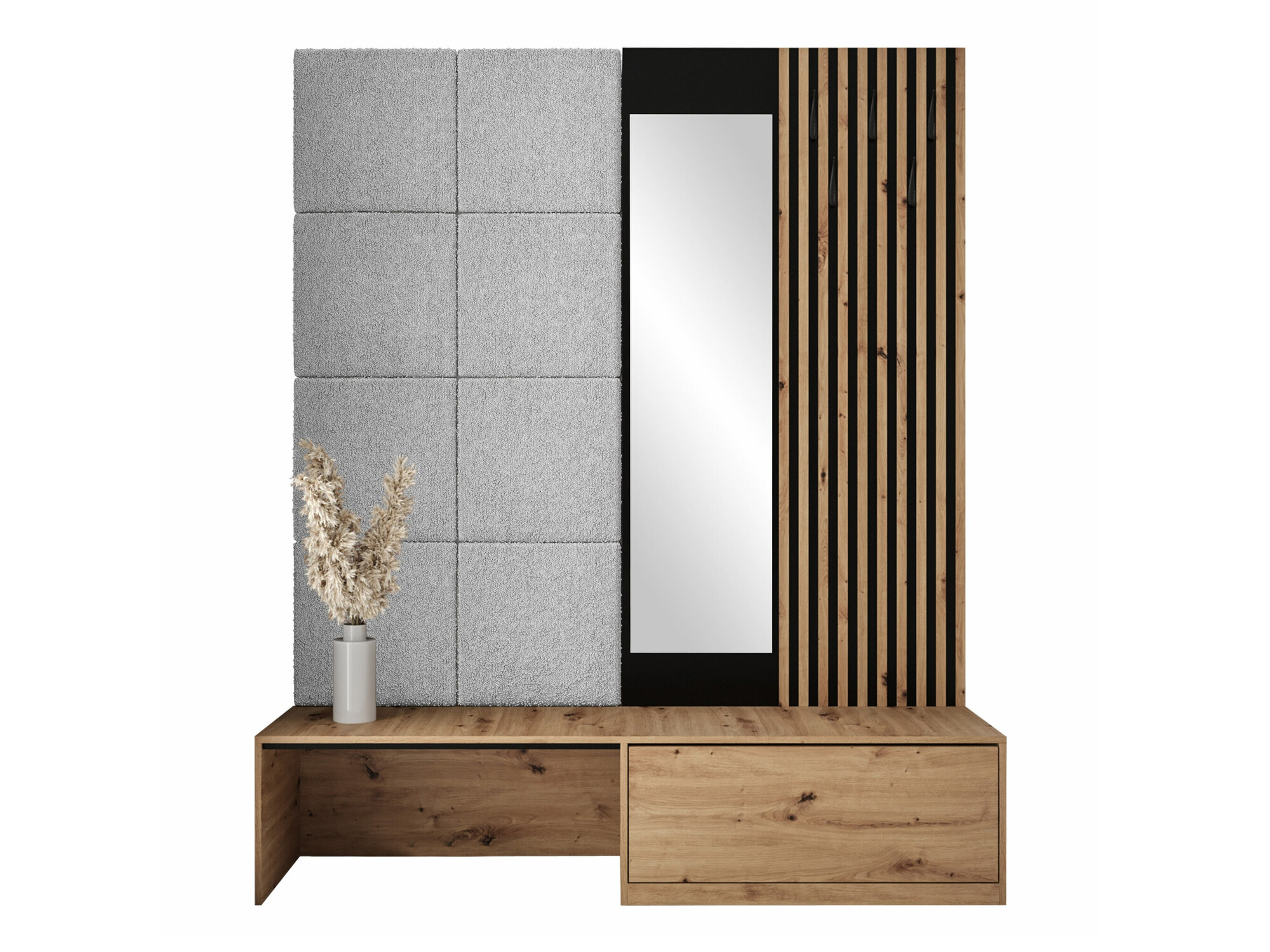 Flurgarnitur Fabor (Artisan Eichenholzoptik + Abriamo 06)