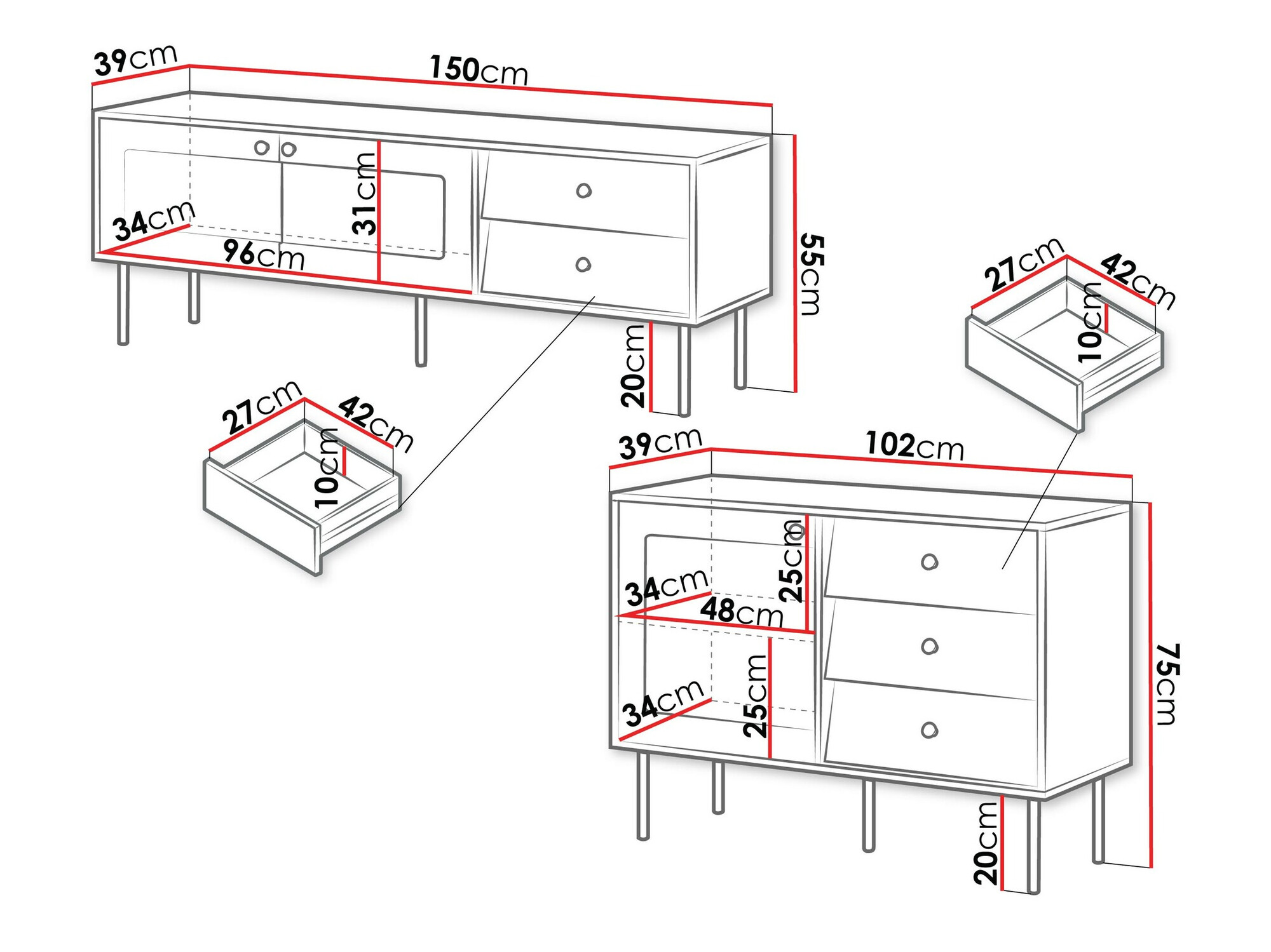 Wohnzimmer-Sets Feletri 108 (Schwarz)