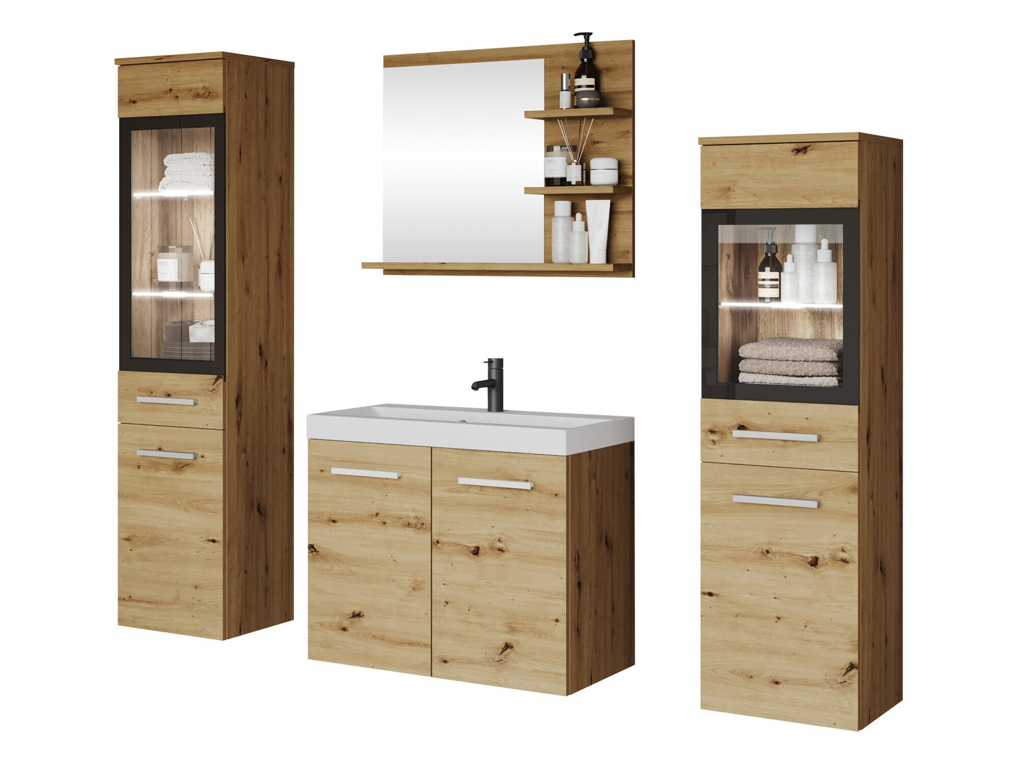Badezimmer-Set Scientia IV (Artisan Eichenholzoptik)