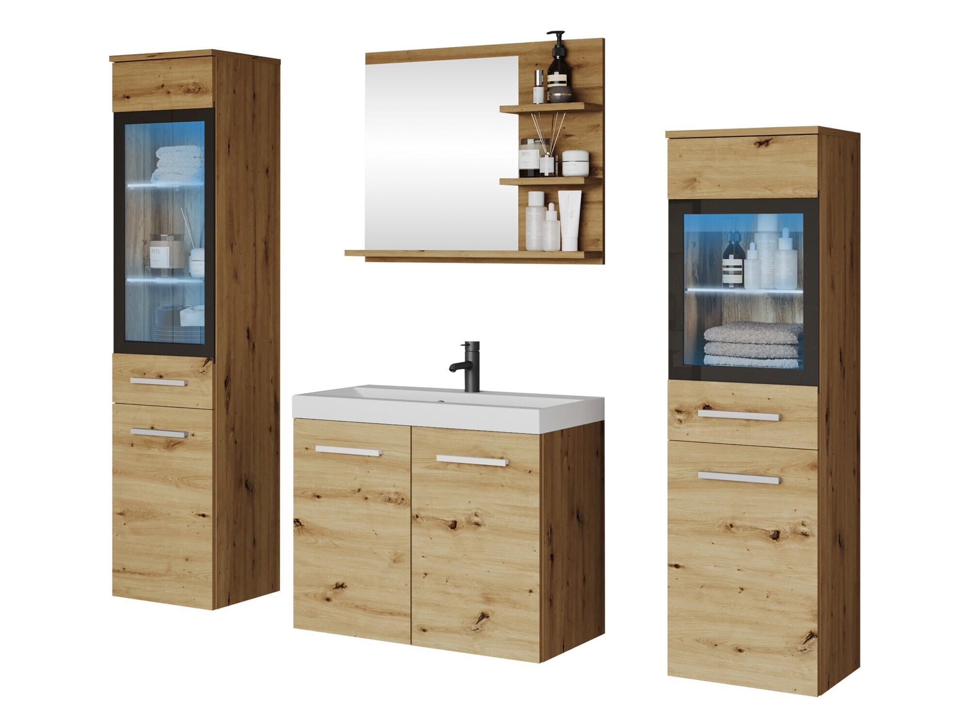 Badezimmer-Set Scientia IV (Artisan Eichenholzoptik)