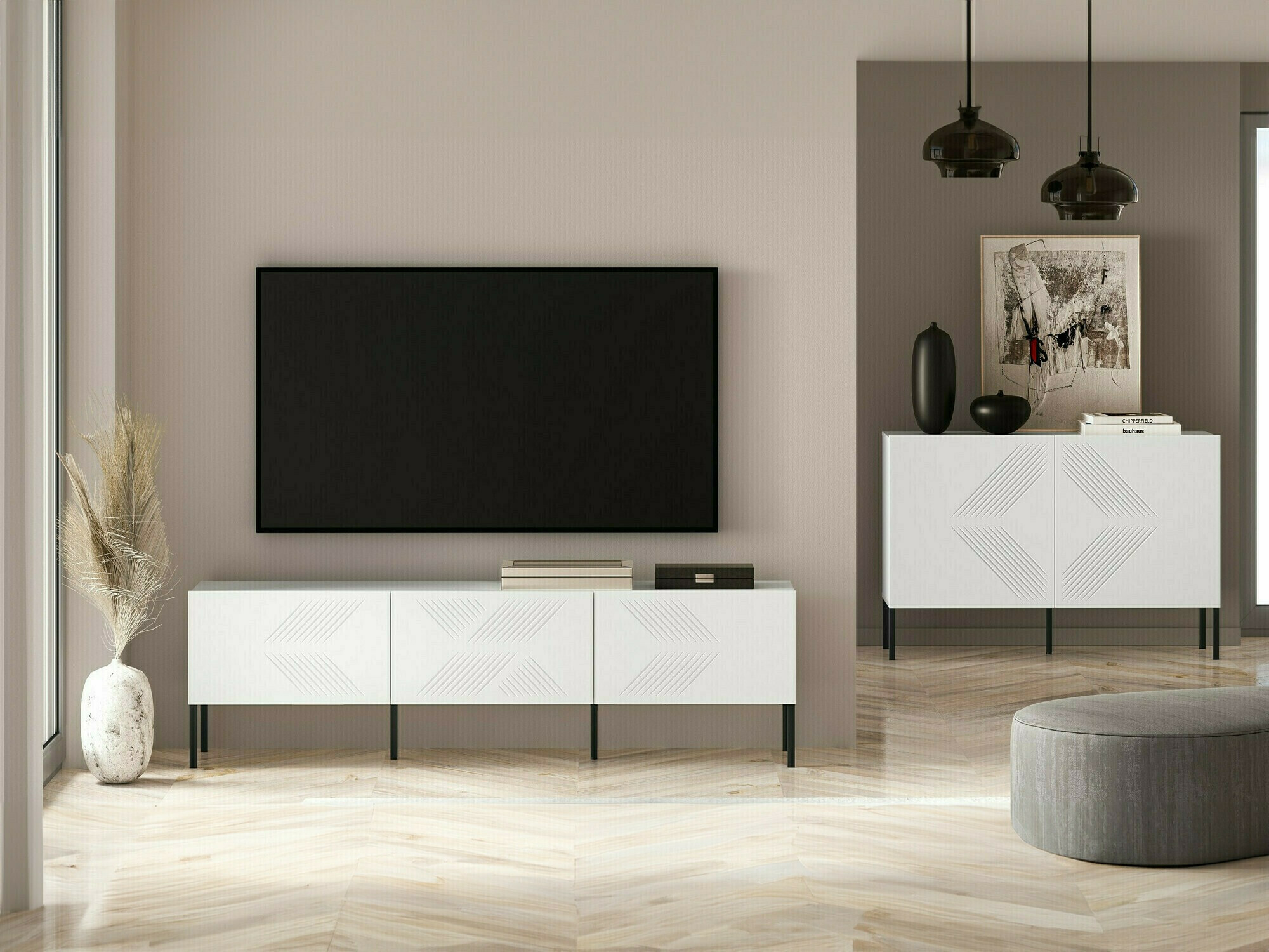 Sideboard Dorferi 104 (Schwarz)