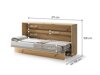 Schrankbett Concept Pro Lenart Levfere 115 (Artisan Eichenholzoptik)