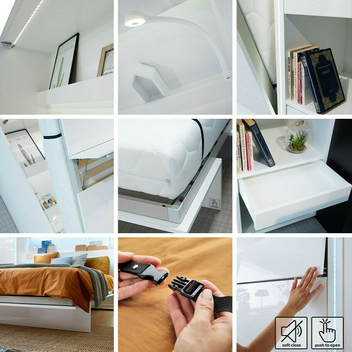Schrankbett Concept Pro Lenart V (Artisan Eichenholzoptik)