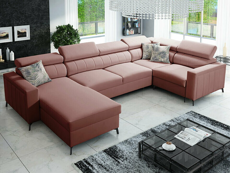 Ecksofa Sarasota 153 (Mono 235 + Botanical 36)