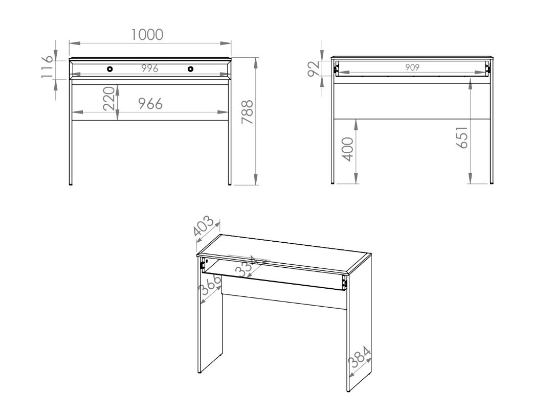 Konsolentisch Romlevo 104