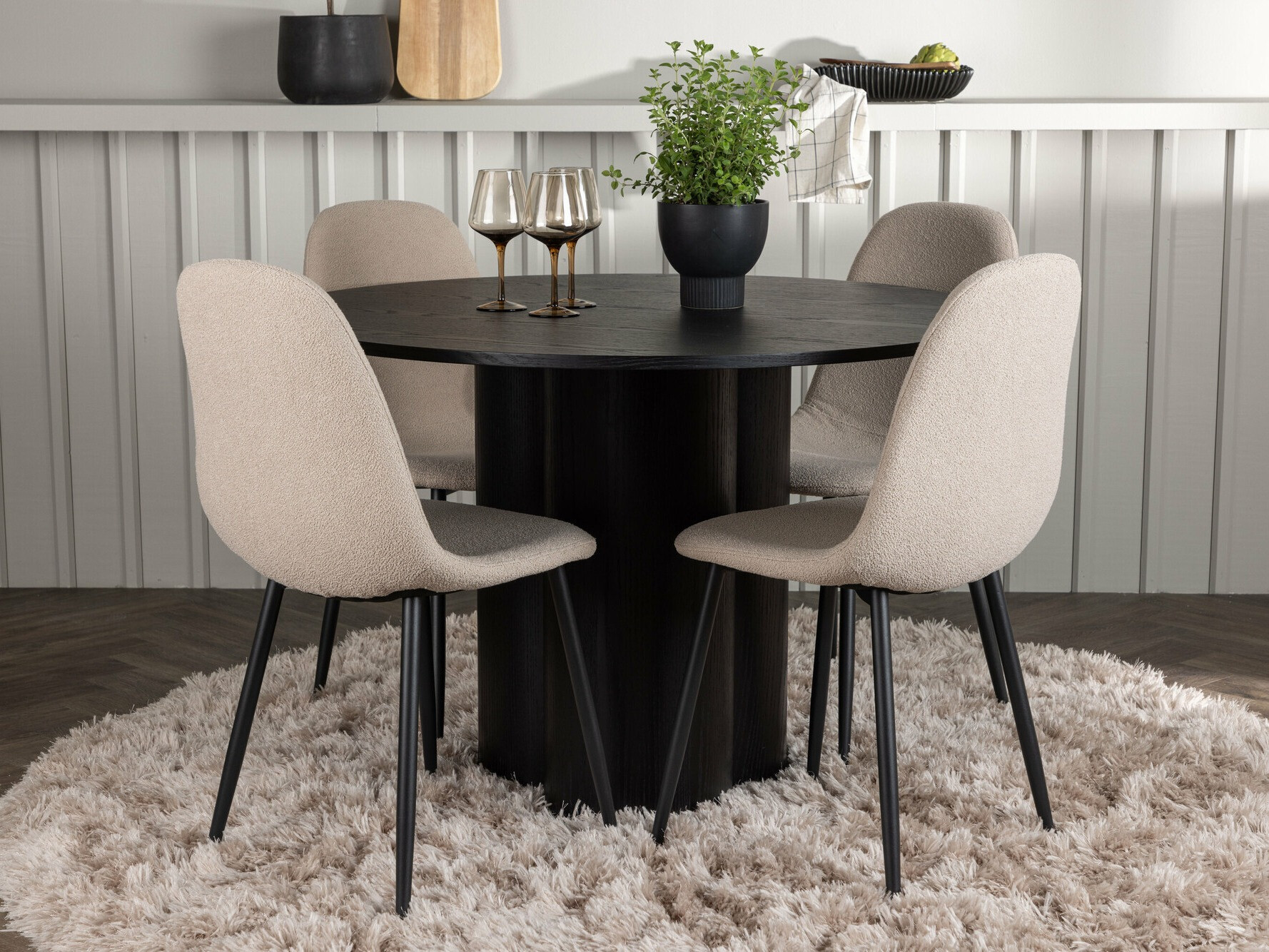 Essgruppe Dallas 4578 (Schwarz)