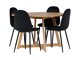 Essgruppe Dallas 4580 (Schwarz)
