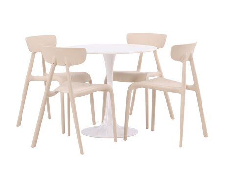 Essgruppe Dallas 4587 (Cremefarben)