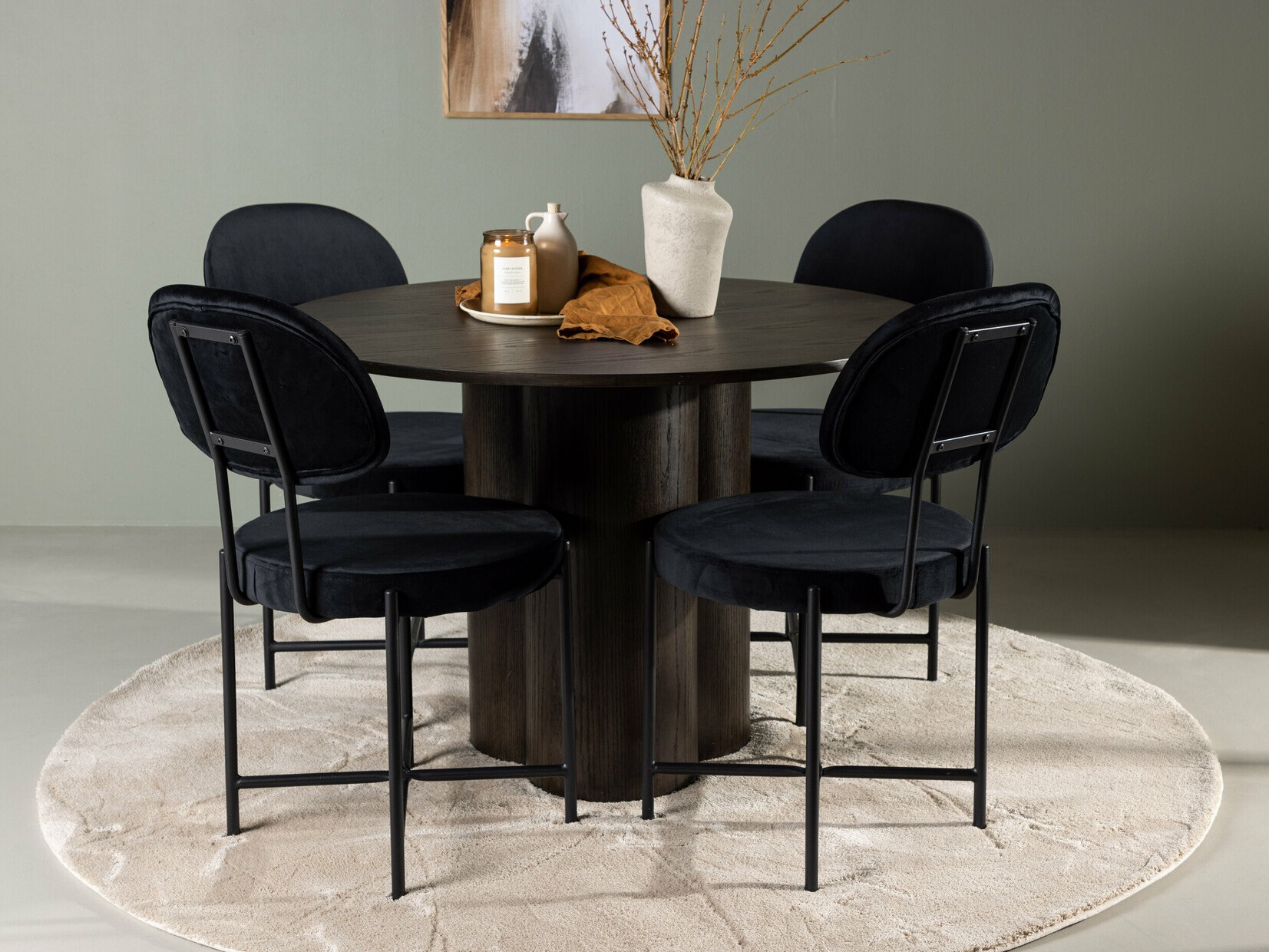 Essgruppe Dallas 4605 (Nussholzoptik dunkel)