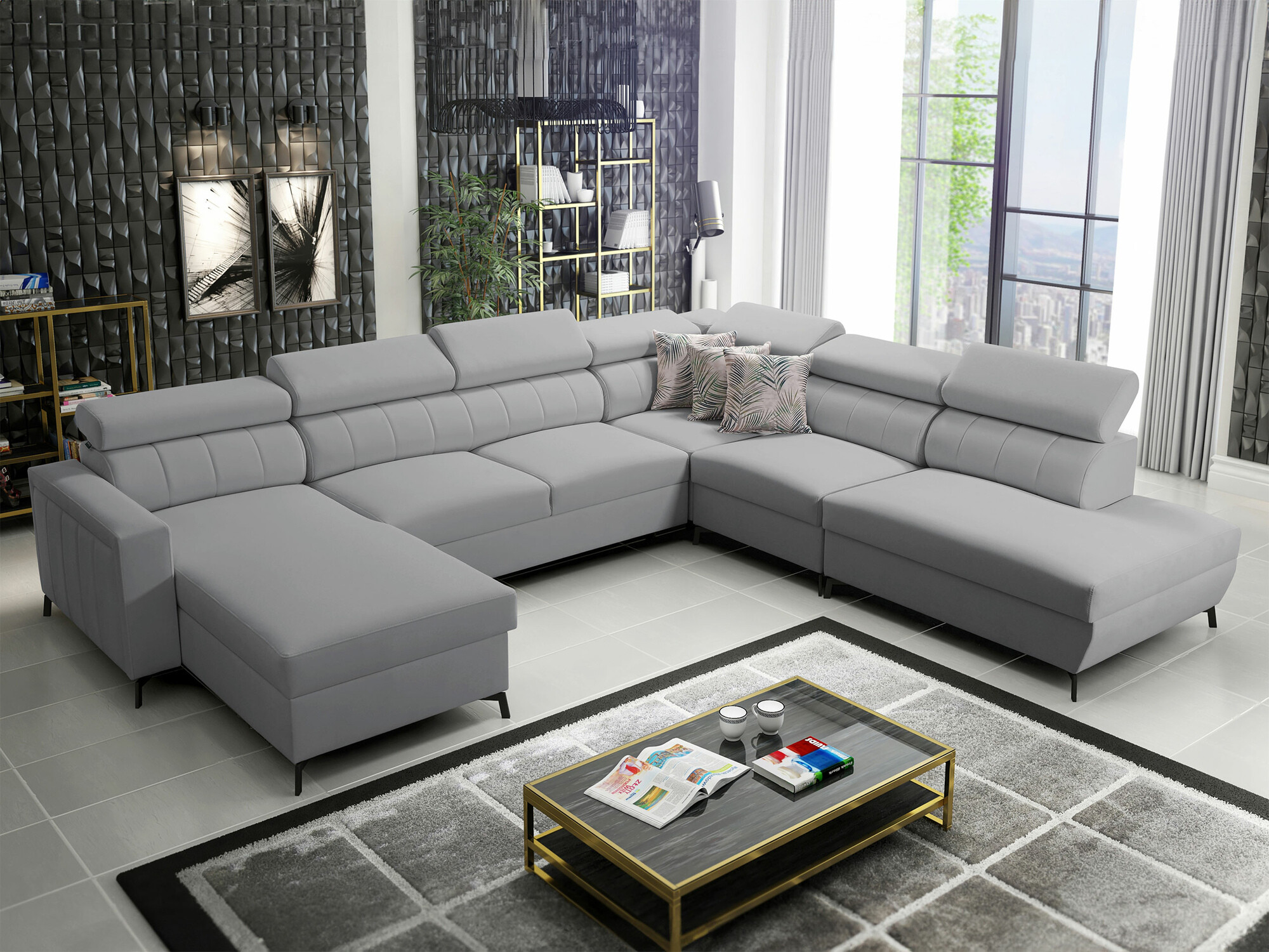 Ecksofa Sarasota 155 (Mono 244 + Botanical 36)