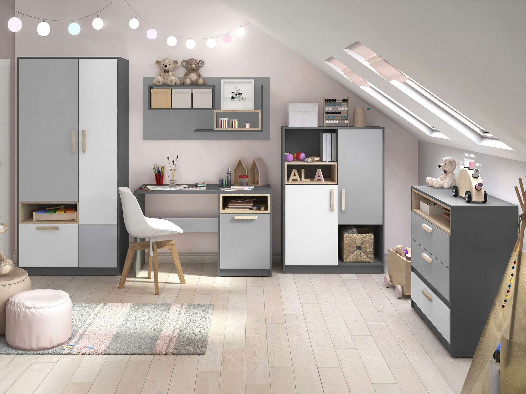 Kinderzimmer-Set Veravie 124