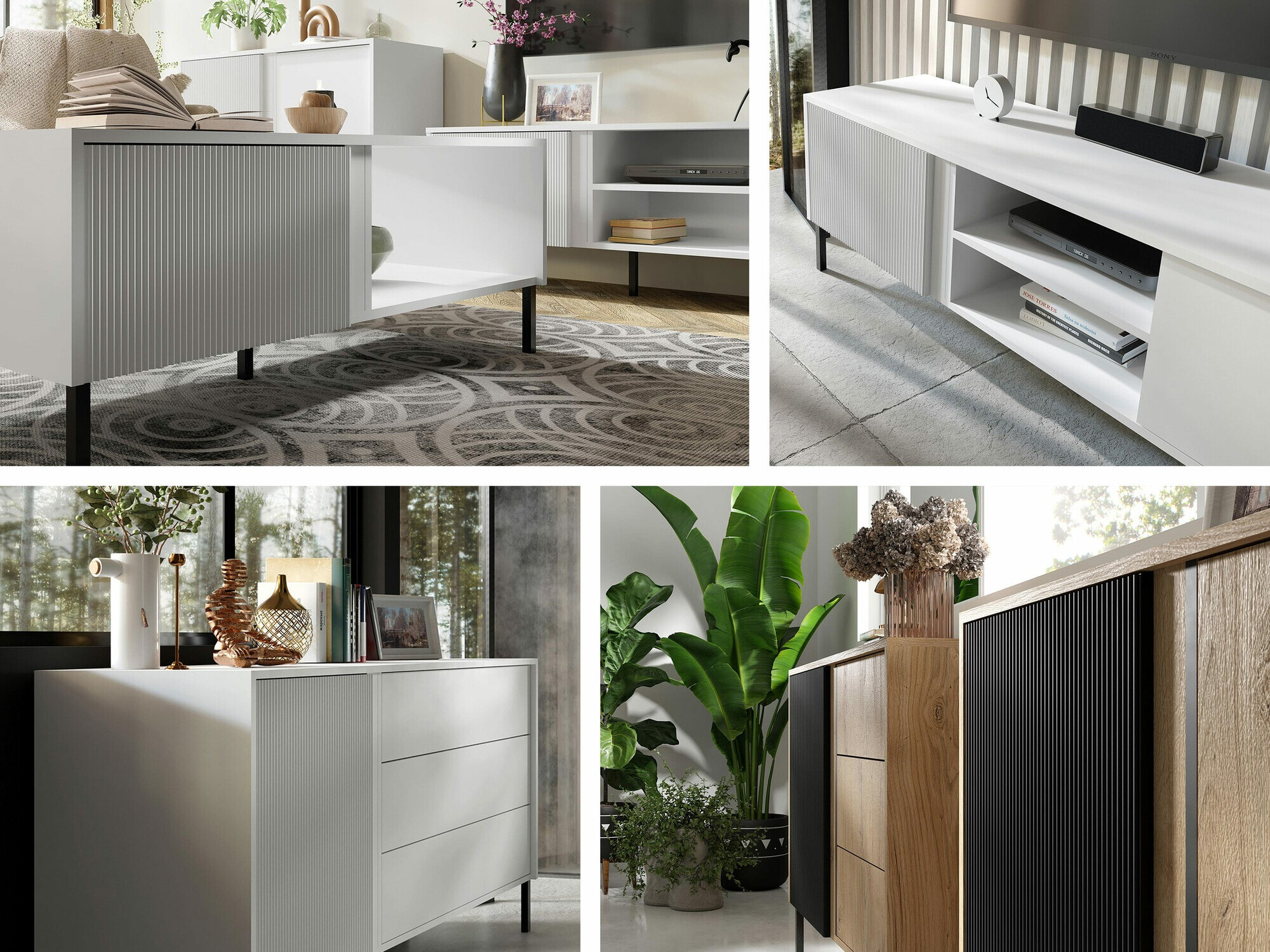 Wohnzimmer-Sets Lumiri 108 (Weiß)