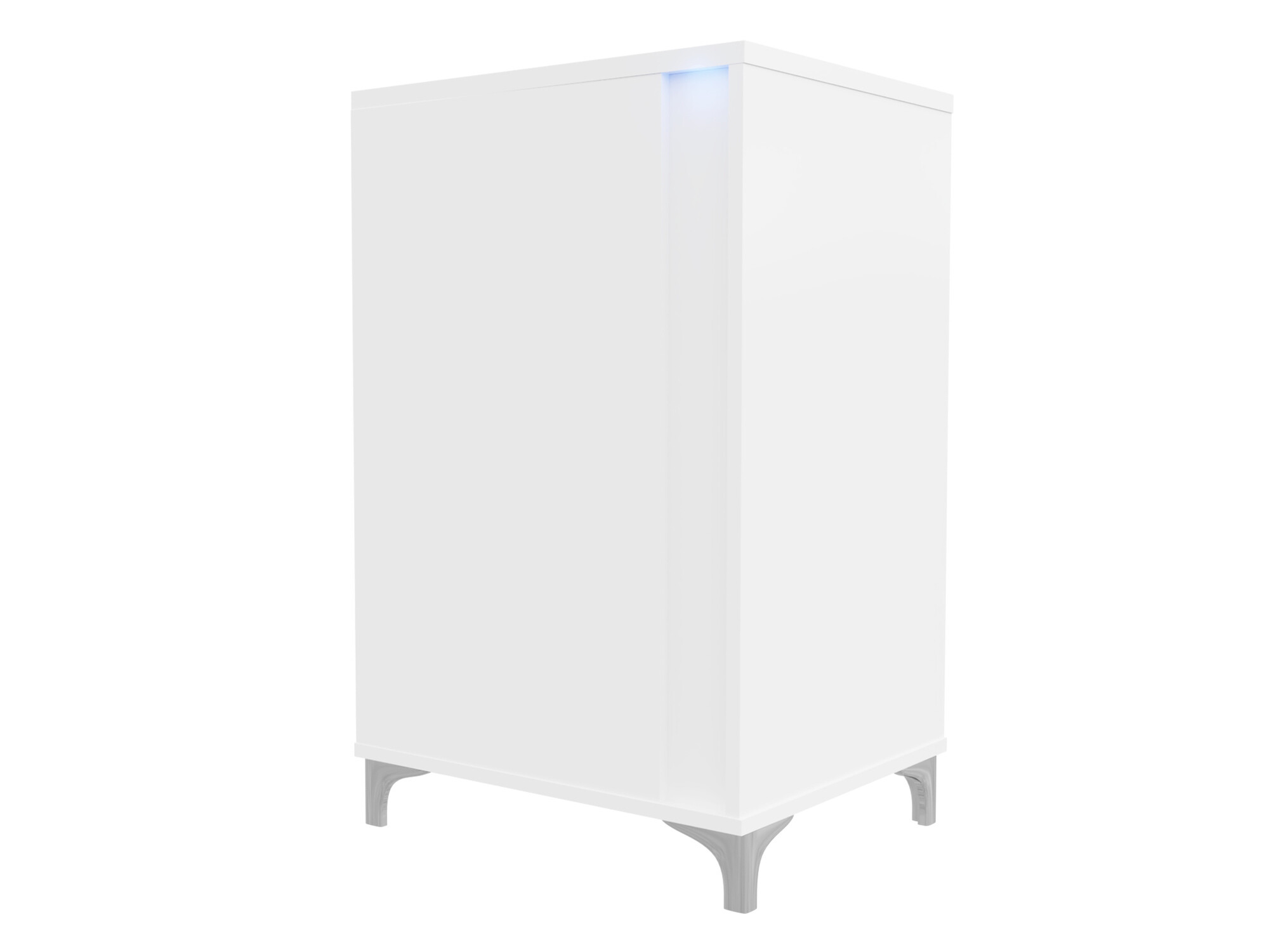 Sideboard Florem I (Weiß + Weiß glänzend)