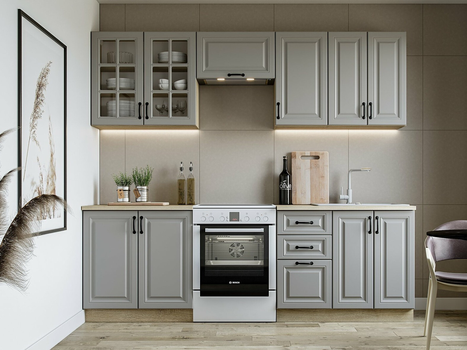 Küchenset Houston 1877 (Grau)